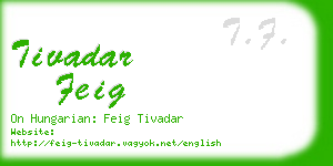 tivadar feig business card
